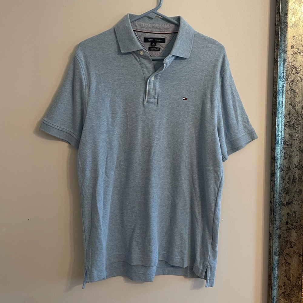 Tommy Hilfiger Men's Sky Blue Polo Shirt
